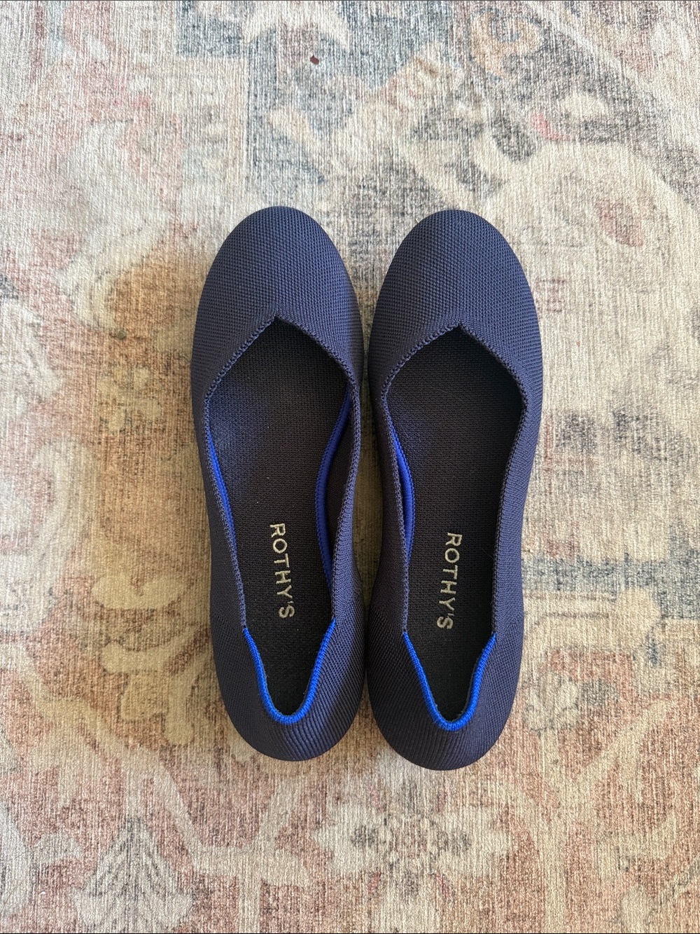 Rothy's Navy Blue Women's Ballet Flats